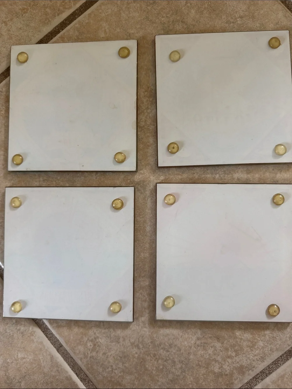 ☀️3/$15 Pier 1 Imports Glass Tropical Hawaiian Cocktail Barware Drink Coasters